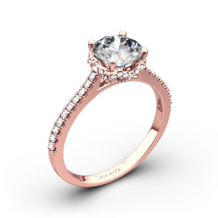 Simon G. MR2478 Caviar Diamond Engagement Ring